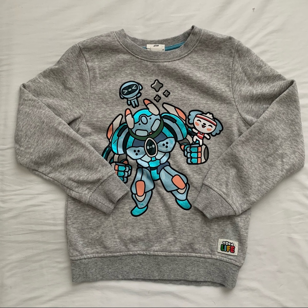 Boys H&M gray long sleeve sweatshirt 🌿
